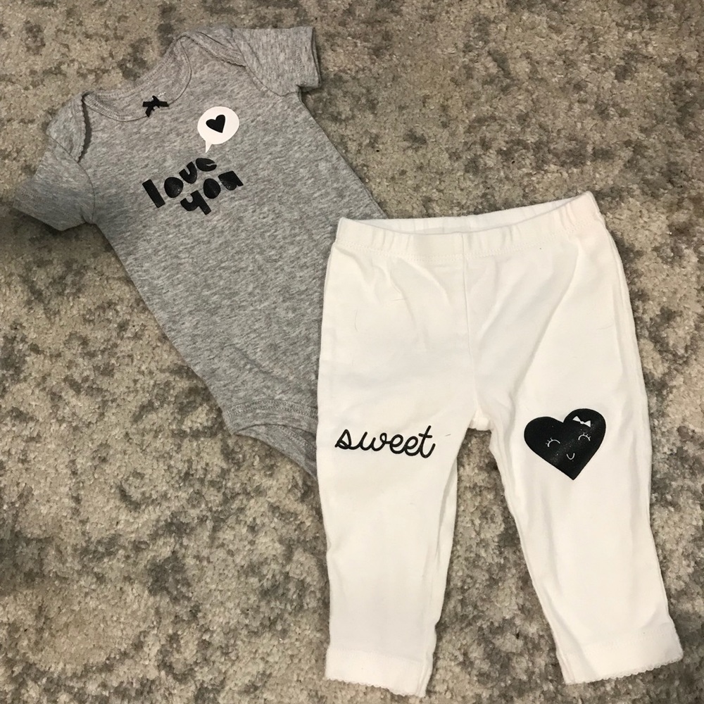 Baby girl matching set